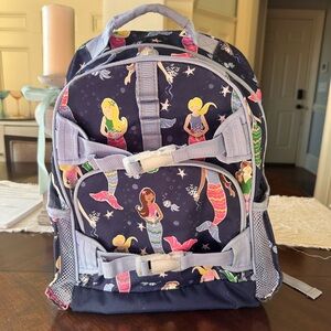 Pottery Barn Kids Mackenzie Mermaid Backpack - Navy and Multicolor